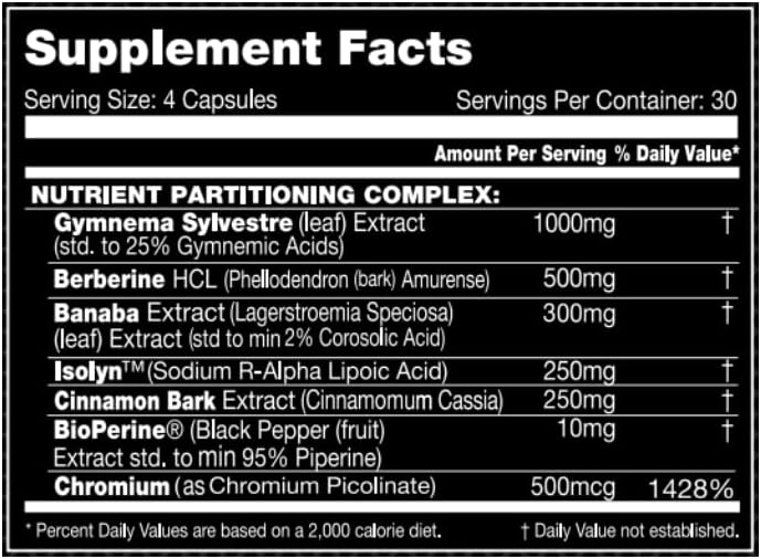 SLIN Max Nutrient Partitioning Complex for Muscle Mass & Size - 120 Capsules, 30 Servings