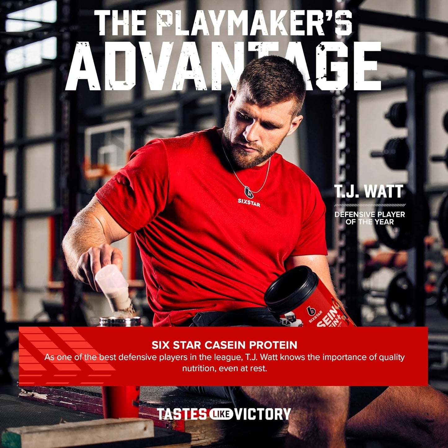 Slow-Digesting Triple Chocolate Casein Protein Powder for Muscle Gain, 2 lbs