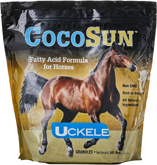 SmartEquine CocoSun™ Granular Omega Horse Supplement | Promotes Healthy Skin & Shiny Coats | Supports Weight Gain | 30 lb Bag