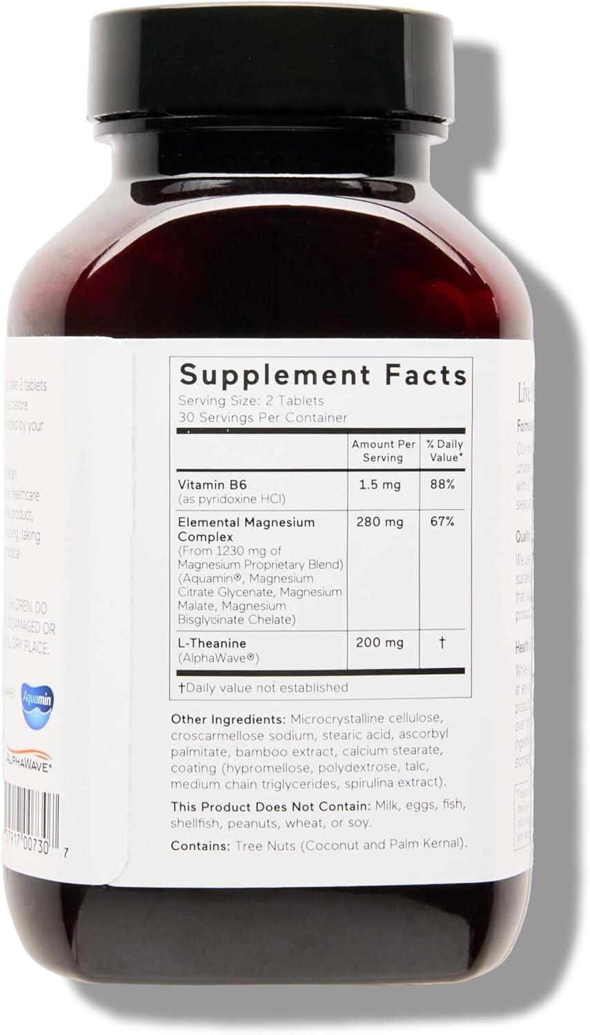 Smarter Nutrition Magnesium Complex Supplement for Sleep & Stress Support - Chelated Mag Glycinate, Citrate, Malate, Hydroxide with L-Theanine - Soy-Free - 60 Count