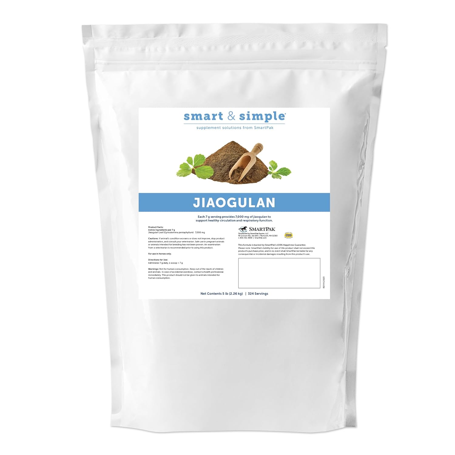 SmartPak Jiaogulan Horse Supplement for Circulation & Muscle Support, 5lb