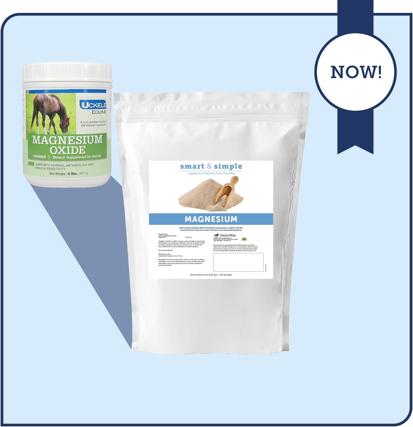 SmartPak Magnesium Horse Supplement for Metabolism and Muscle Function - 3 lb Size