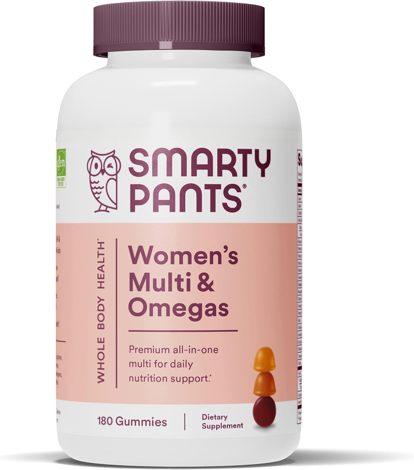 SmartyPants Kids & Women's Multivitamin Gummies with Omega 3 Fish Oil and Methylfolate
