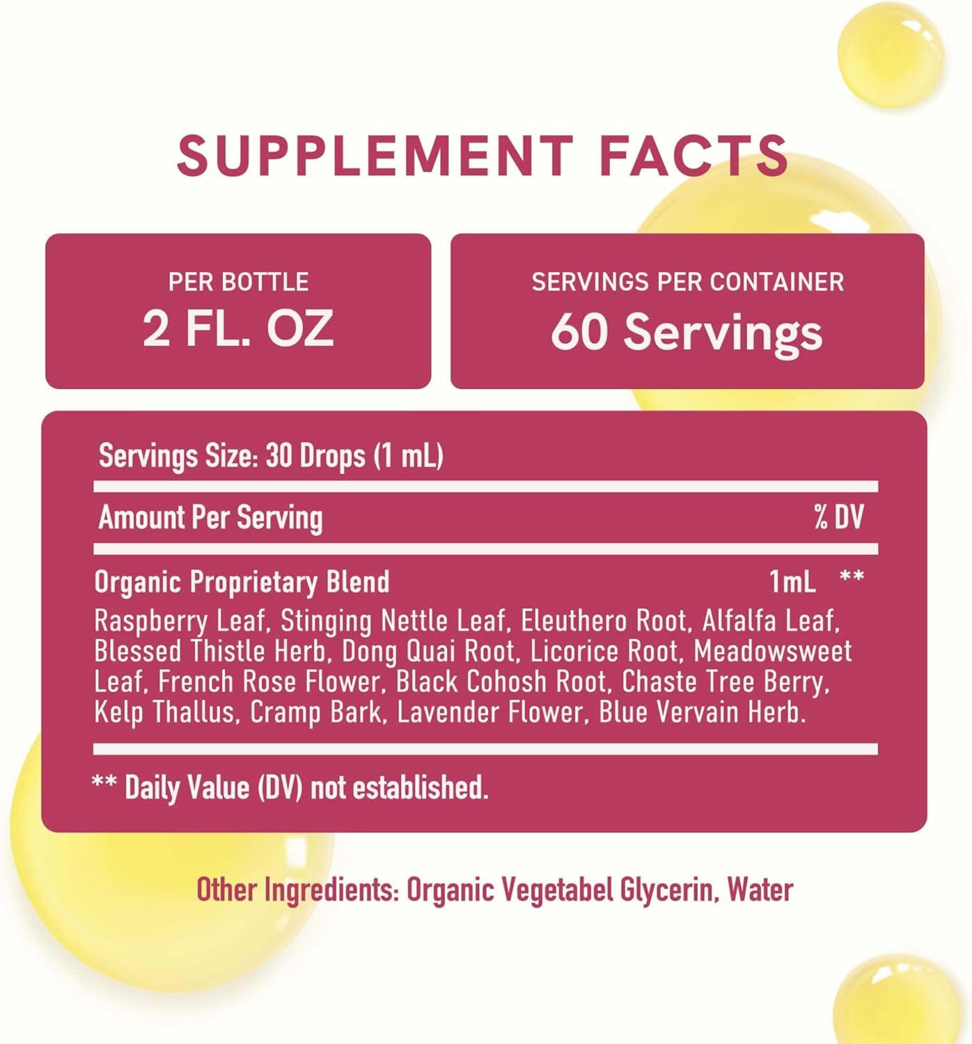 SMNutrition Hormone Balancing Bundle: Herbal Tincture with Myo-Inositol & D-Chiro Inositol for Women's Cycle Support (90 Servings)