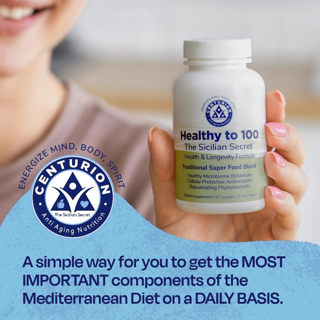 SNANA Healthy to 100 Capsules with Mediterranean Diet Superfoods for Immunity Boost and Healthy Lifestyle - 90 Capsules