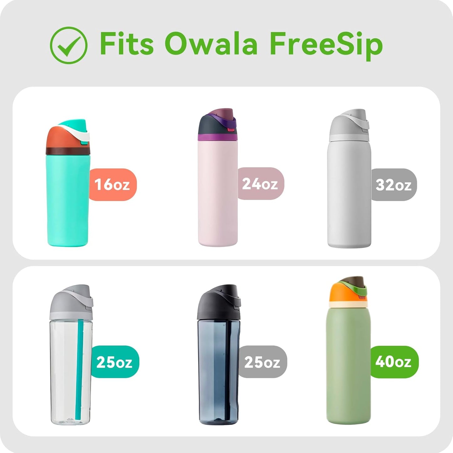 Snowfall Flavors Cartridge Adapter for Owala Bottle - Compatible with Cirkul Flavors Cartridge - BPA Free - Food Grade Silicone