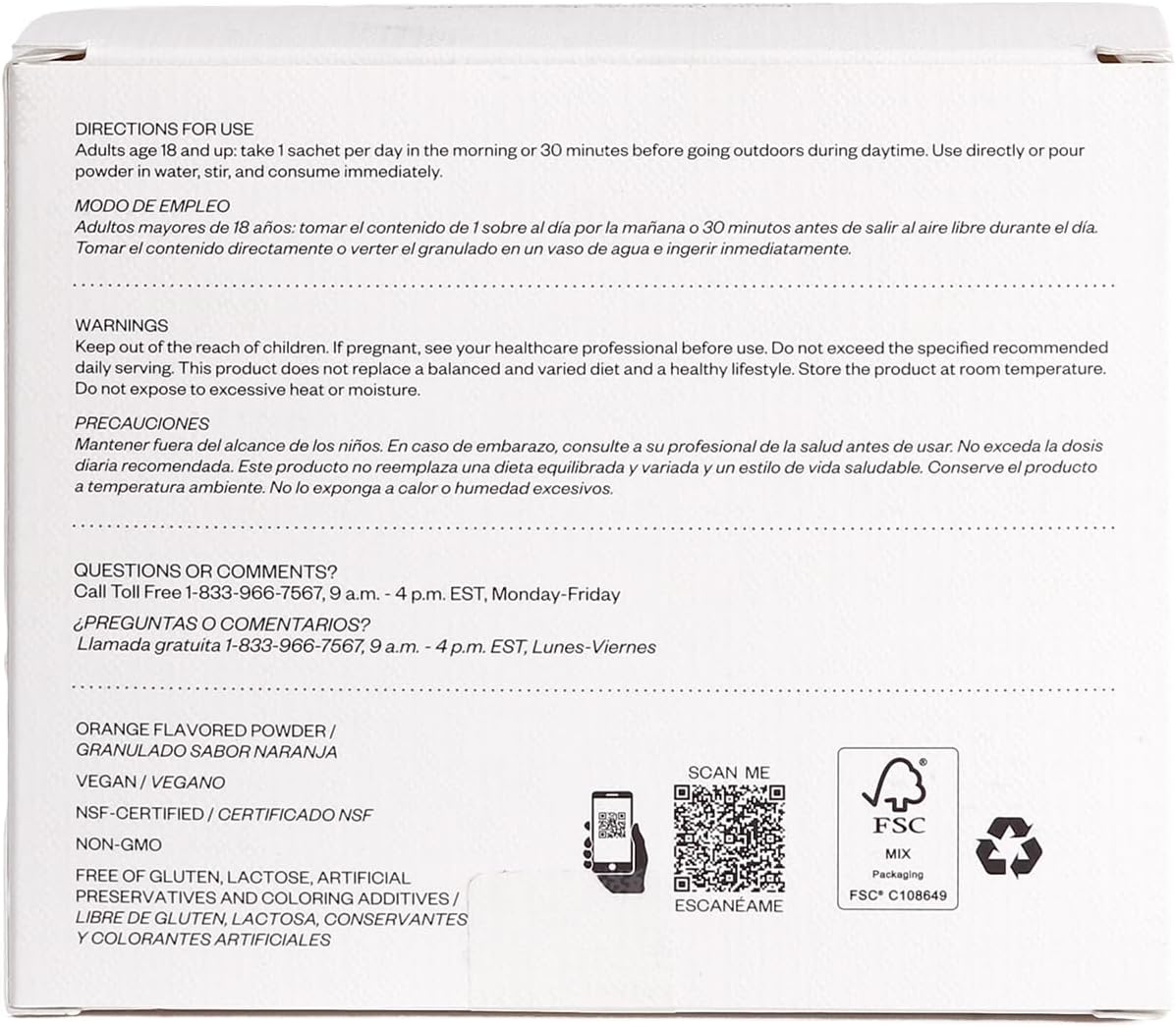 Sofia Vergara Solaria Infusion Antioxidant Booster Supplement with Polypodium Leucotomos Extract and Camu Camu Vitamin C - 30 Sachets
