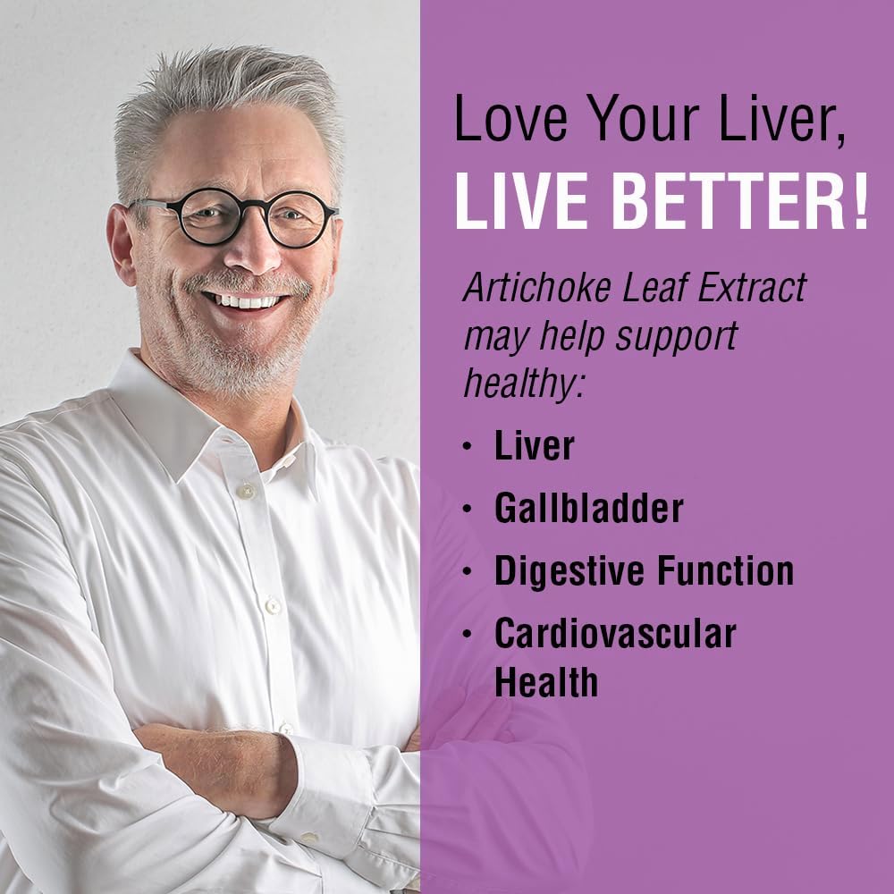 Solaray Artichoke Leaf Extract 600mg | Potent Liver & Gall Bladder Support | Digestive Health | 60 VegCaps | Lab Verified