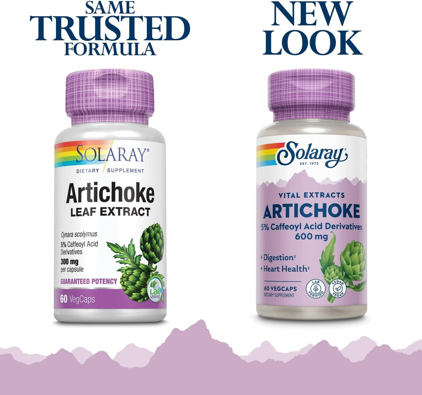 Solaray Artichoke Leaf Extract 600mg | Supports Healthy Liver, Gall Bladder & Digestive Function | Lab Verified | 120 VegCaps (2 Pack)