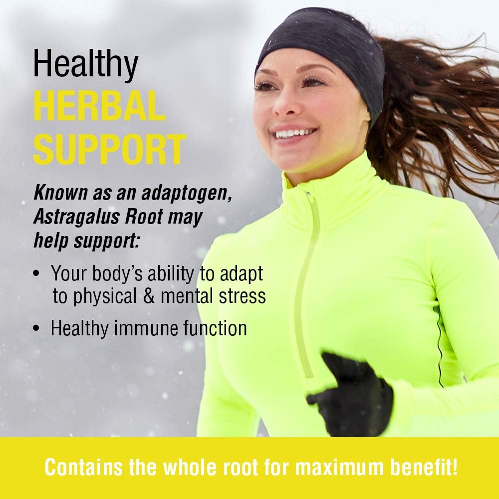 Solaray Astragalus Root Capsules - 550mg for Immune Support, Stress Relief - Vegan & Non-GMO - 100 VegCaps