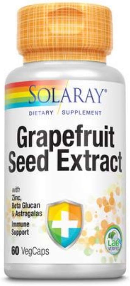 Solaray Grapefruit Seed Extract Capsules - Immunity Boosting Formula | 60 Count, 250 mg