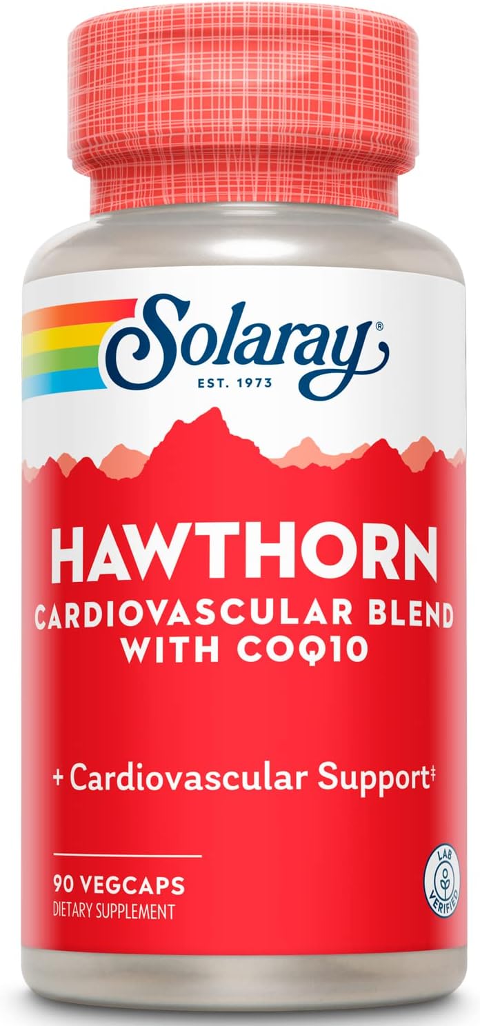 Solaray Hawthorn Special Formula Capsules - 150mg, 90 Count | Heart Health & Circulation Support Supplement