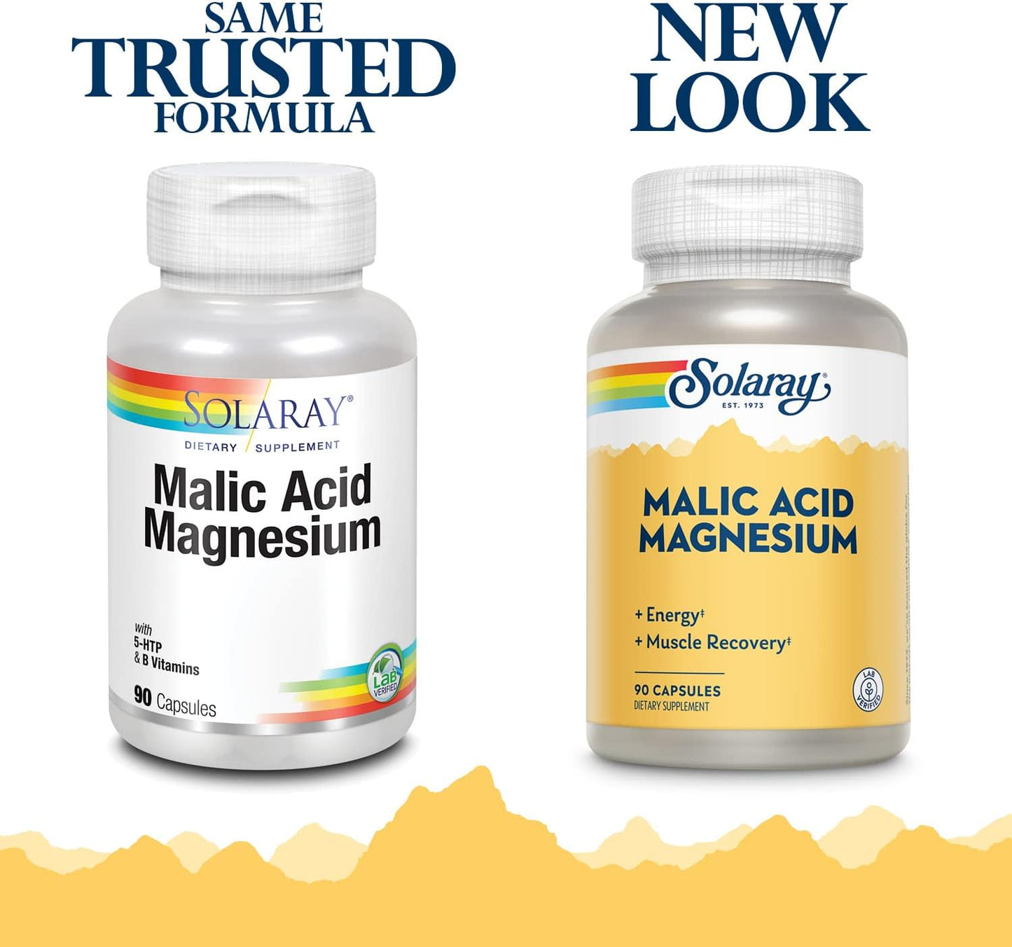 Solaray Malic Acid with Magnesium Capsules - 90 Count Bottle for Energy and Muscle Support