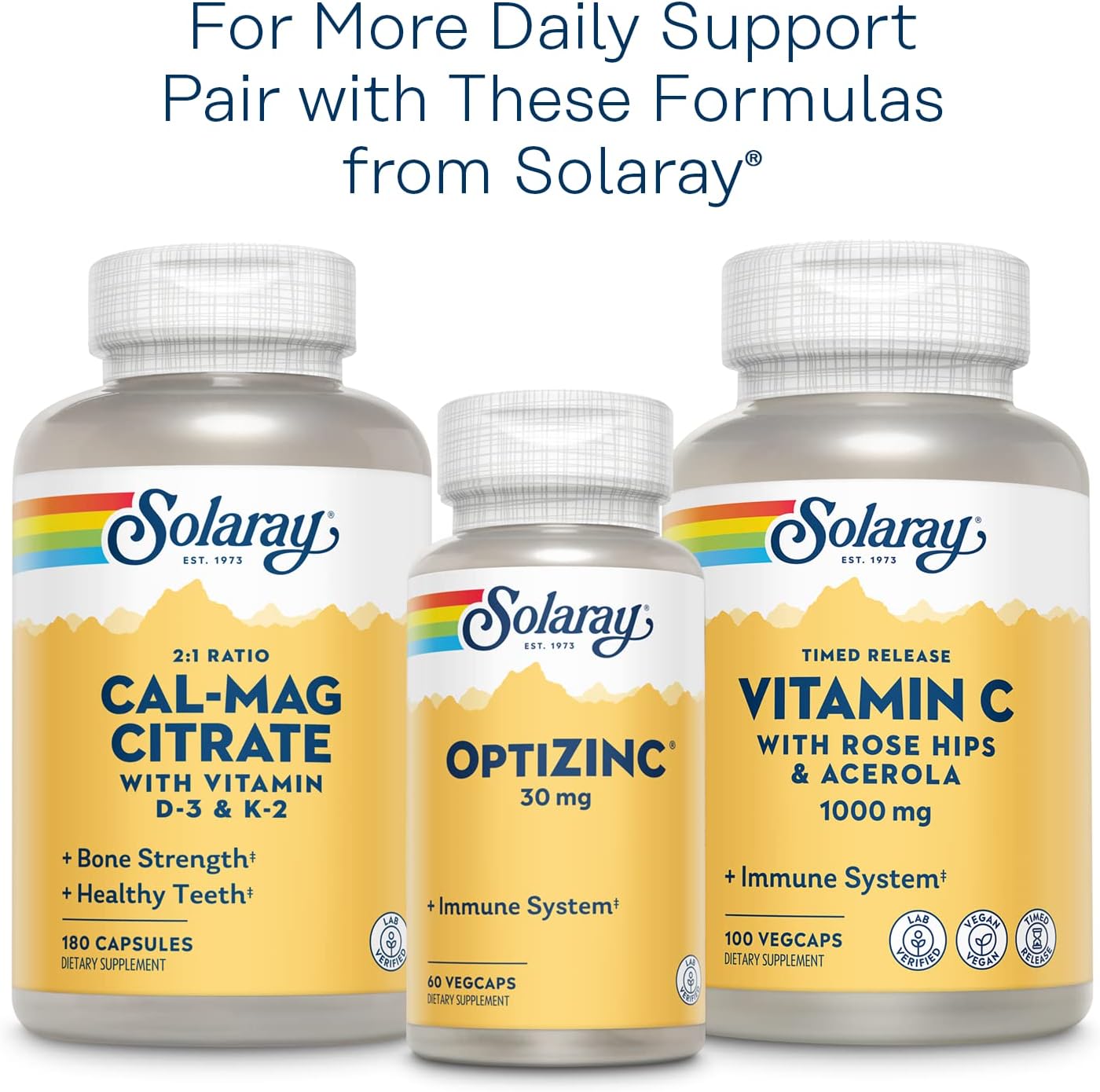 Solaray Super B Complex Vitamins 100mg - Energy & Immune Support - Vegan - 50ct