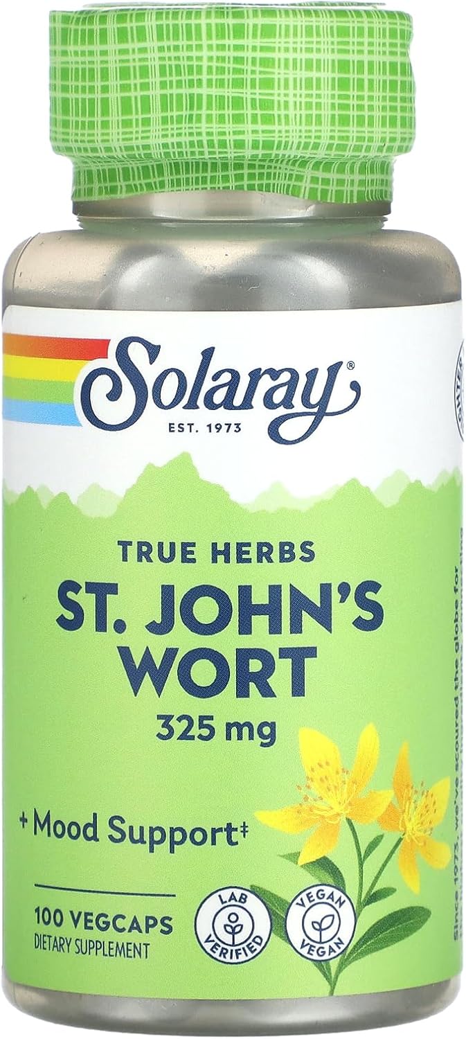 Solaray True Herbs St. John's Wort Capsules - 325mg, 100 Count