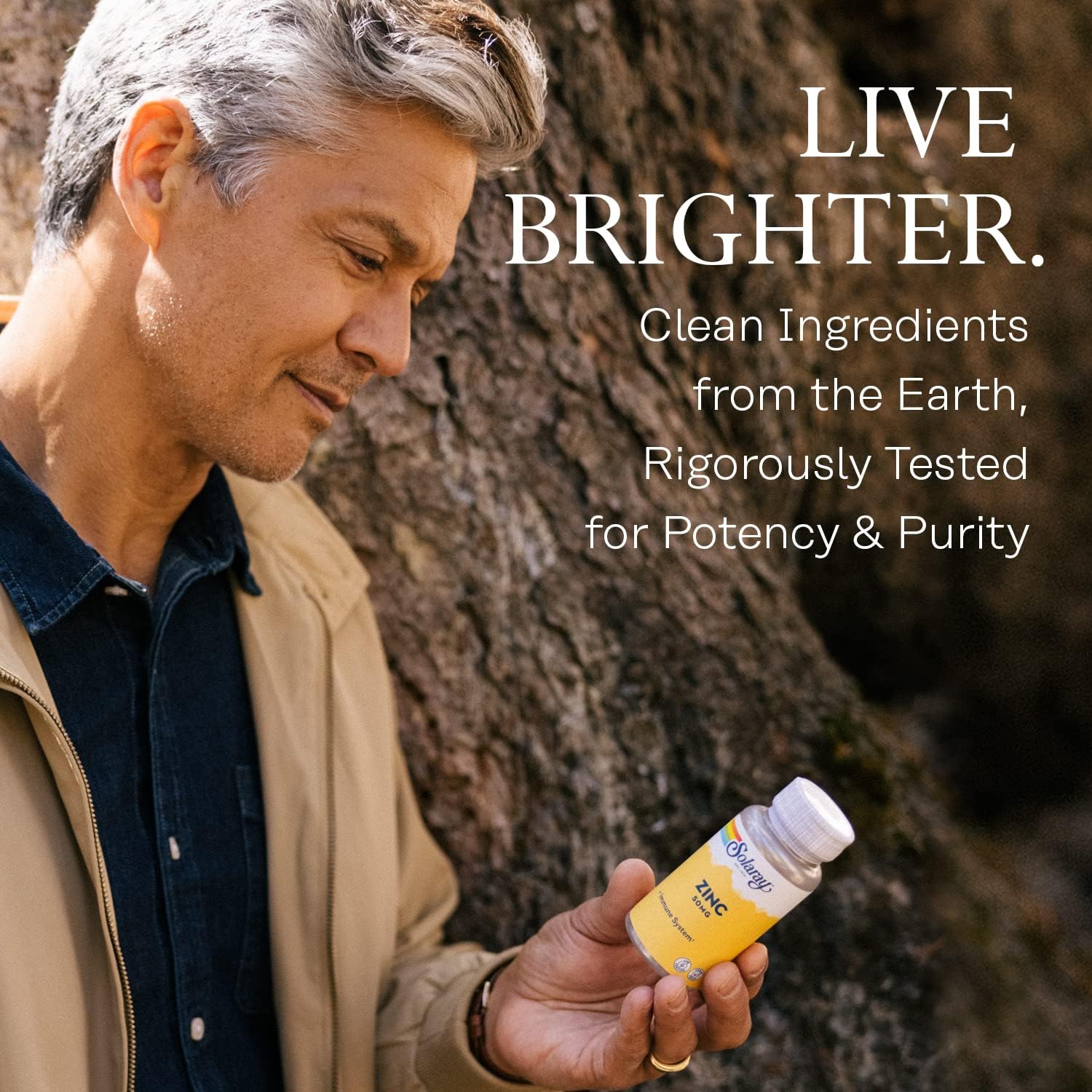 Solaray Zinc 50mg - 100 Veg Capsules, Pack of 3