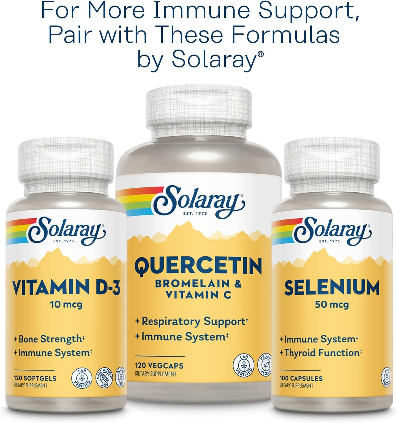 Solaray Zinc 50mg Capsules - Vegan Immune Support Supplement with Pumpkin Seed Extract - 100 Count