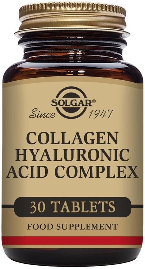 Solgar Collagen Hyaluronic Acid Complex Tablets - Type 2 Collagen & Chondroitin - Non-GMO, Gluten & Dairy Free - 30 Servings