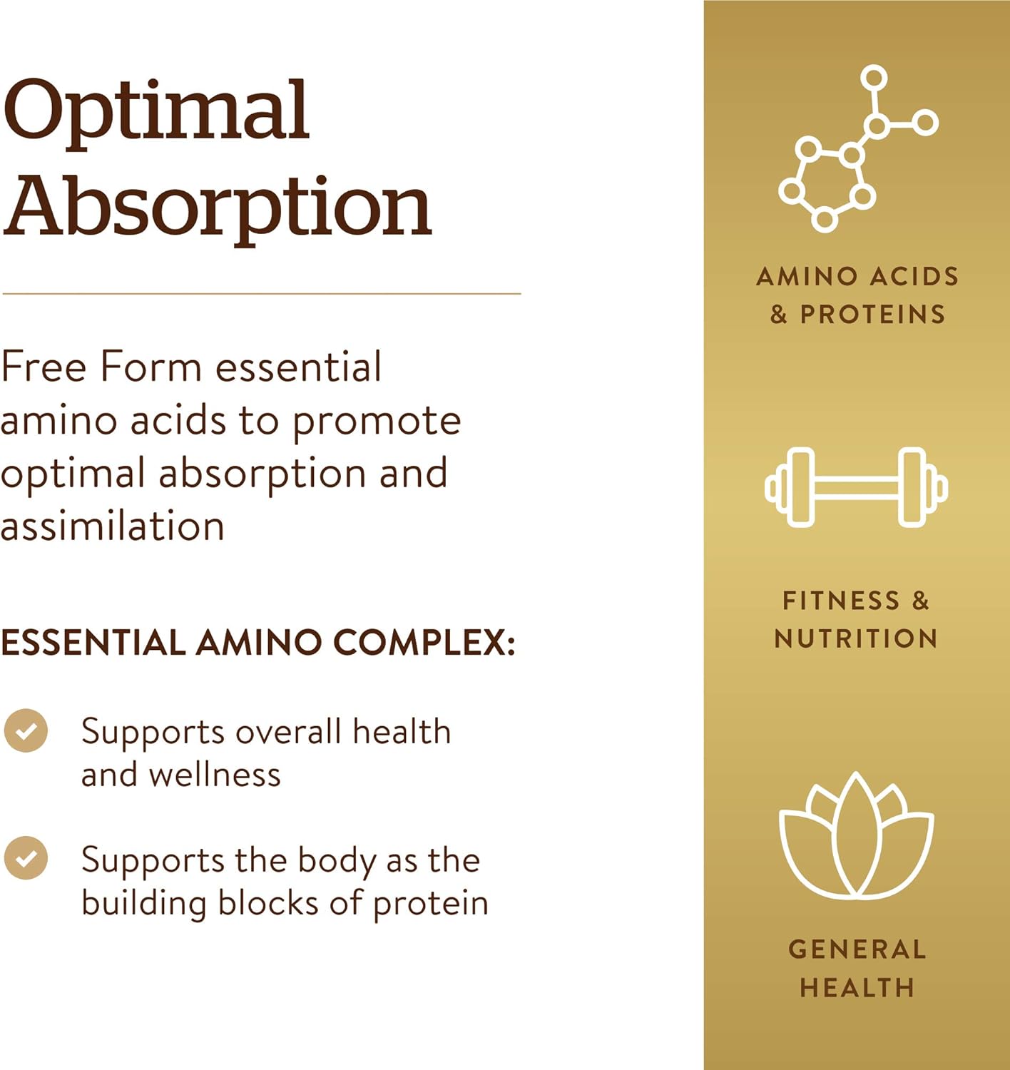 Solgar Essential Amino Complex: 90 Vegetable Capsules, Non-GMO, Vegan, Gluten Free, Dairy Free, Kosher - 90 Servings