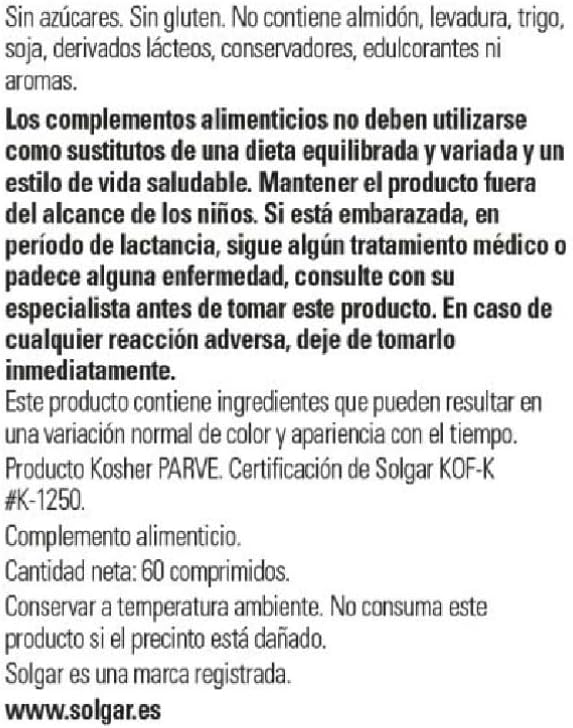 Solgar L-Carnitine 500 mg Tablets - Non-GMO, Vegan, Gluten-Free, Dairy-Free, Kosher - 30 Servings