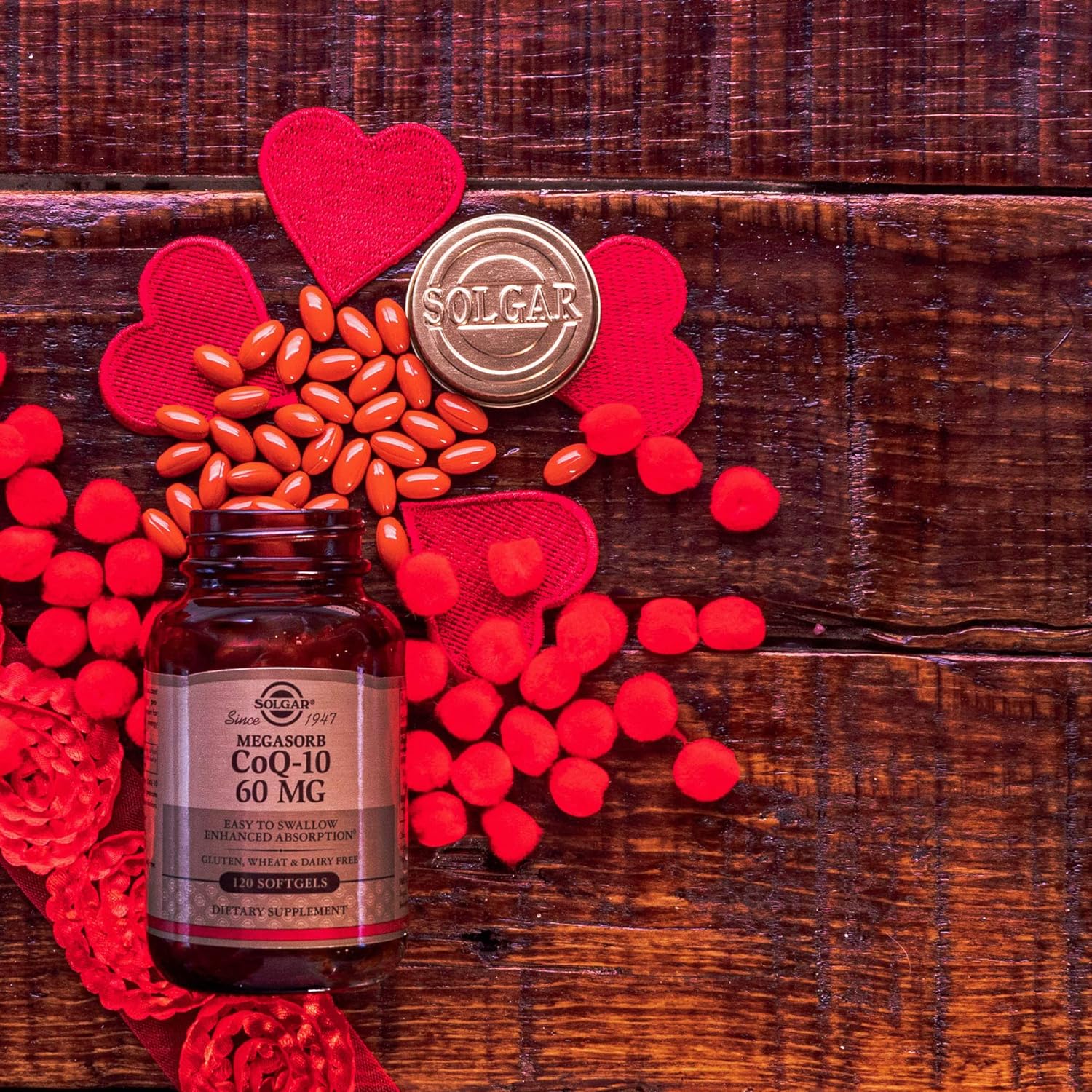 Solgar Megasorb CoQ-10 100 mg Softgels - Heart Health & Anti-Aging Support - High Absorption Coenzyme Q10 Supplement - Non-GMO, Gluten & Dairy Free - 90 Servings