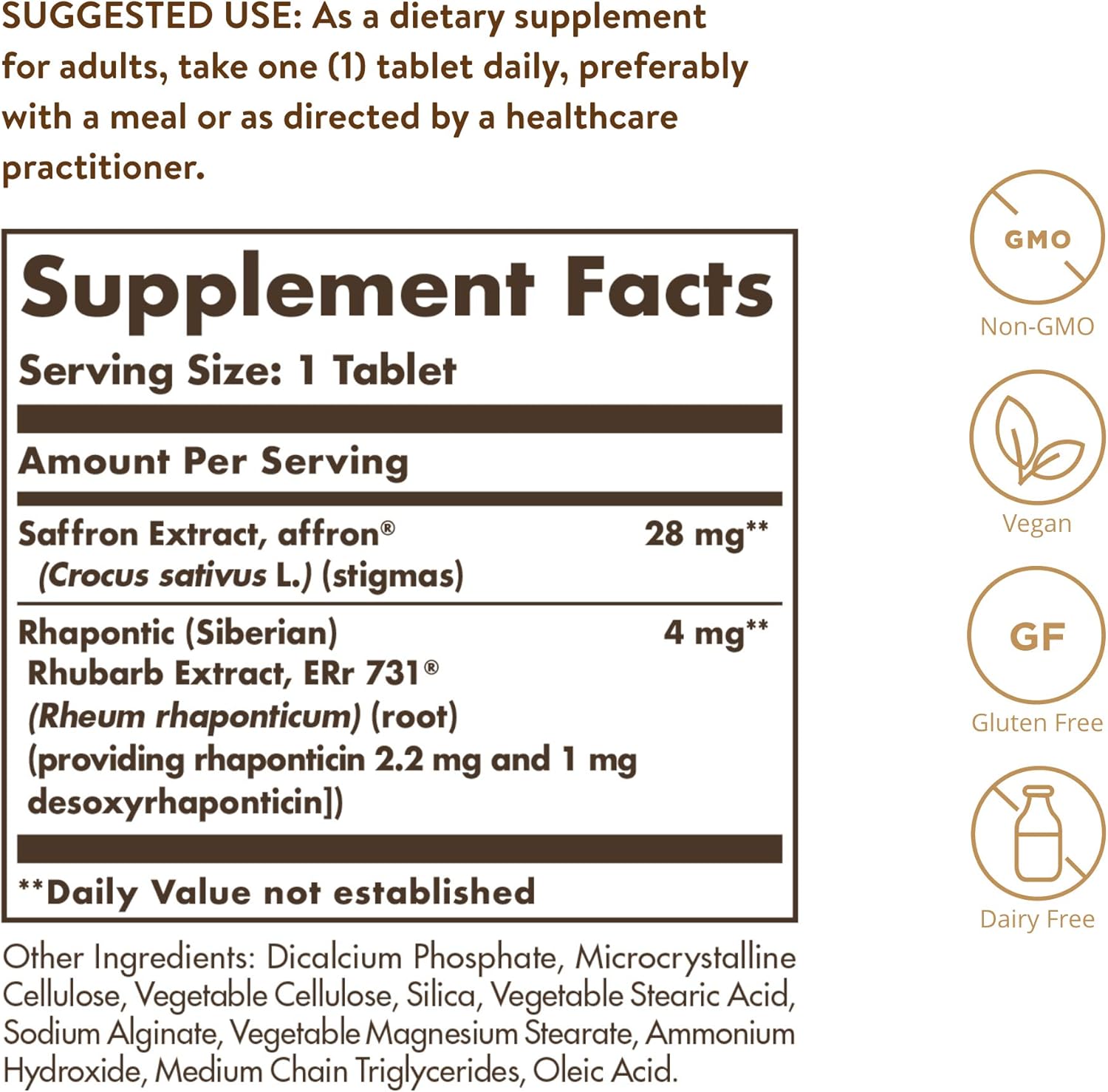 Solgar Menopause Relief Tablets - Relieves Hot Flashes, Exhaustion, Irritability & Sleep Disturbances - Promotes Positive Mood - Non-GMO, Gluten Free, Vegan - 30 Servings