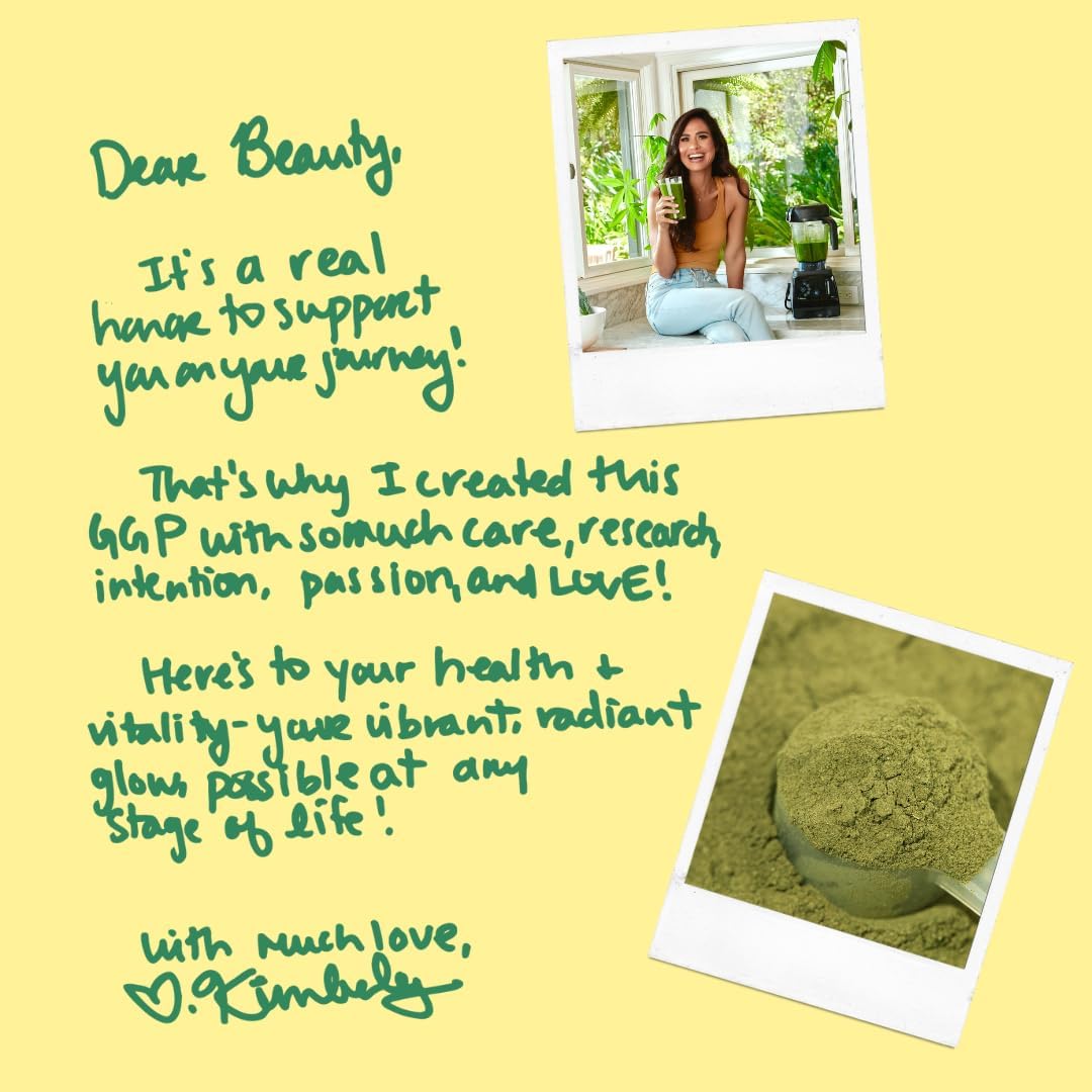 Solluna Glowing Greens Powder: Vegan Superfood for Energy, Mood, Immune Support, Antioxidants, Vitamins, Minerals