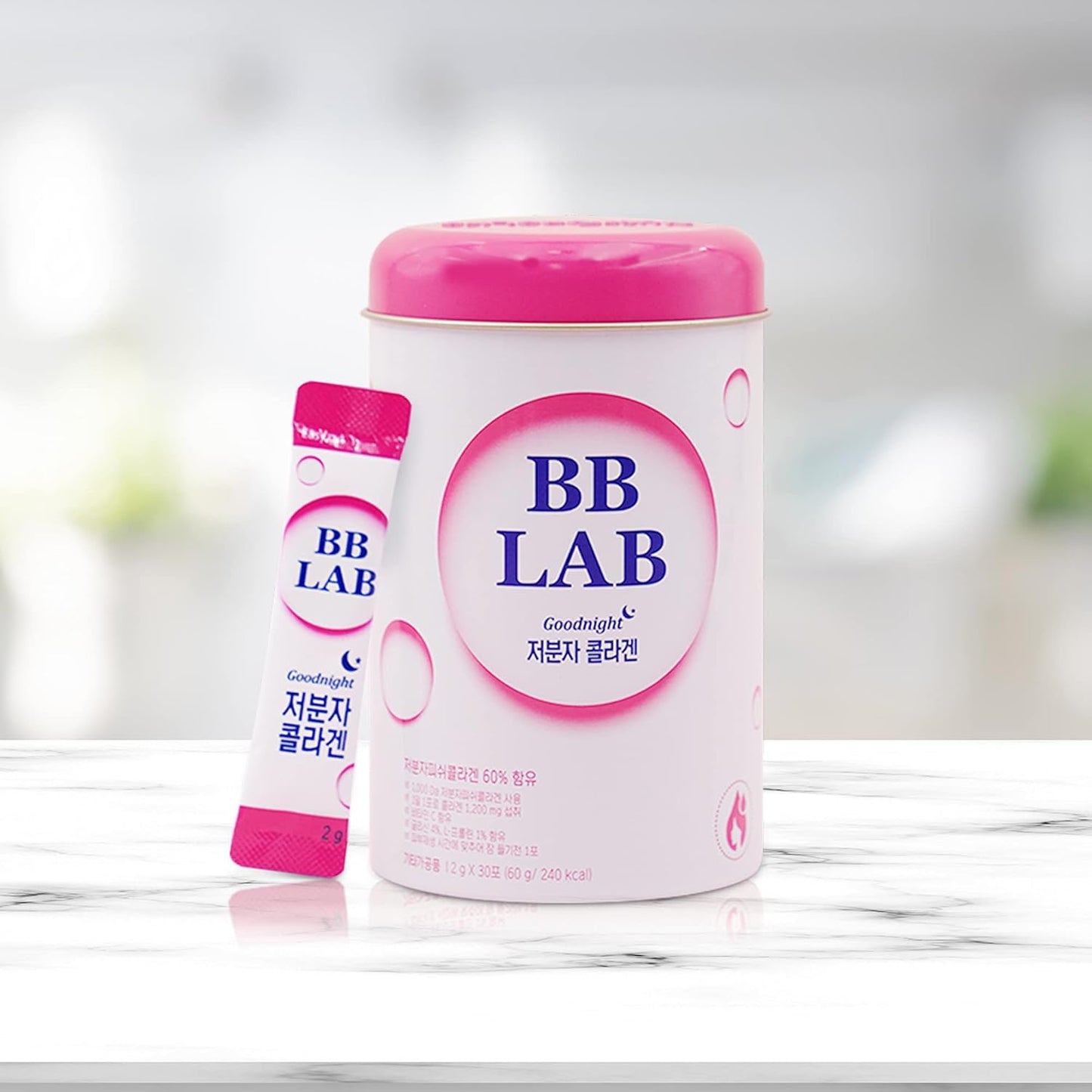 SOUND OF SEOUL BB LAB Goodnight Collagen: Low Molecular Formula for Skin & Bone Health, 1 Month Supply, 30 Packets