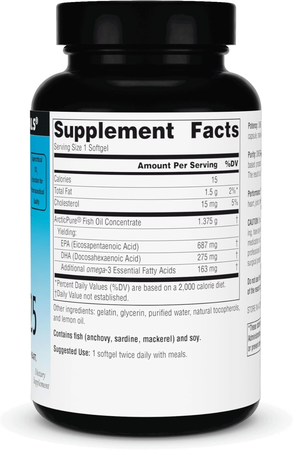 Source Naturals ArcticPure Omega-3 Fish Oil 1125mg Softgels for Heart, Joint, Brain & Immune Health - 60 Count