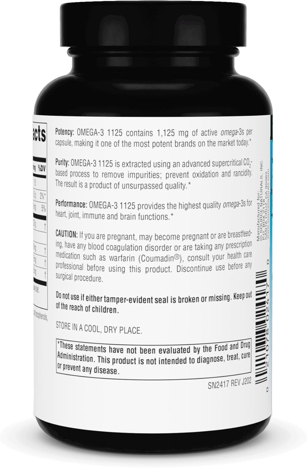 Source Naturals ArcticPure Omega-3 Fish Oil 1125mg Softgels for Heart, Joint, Brain & Immune Health - 60 Count