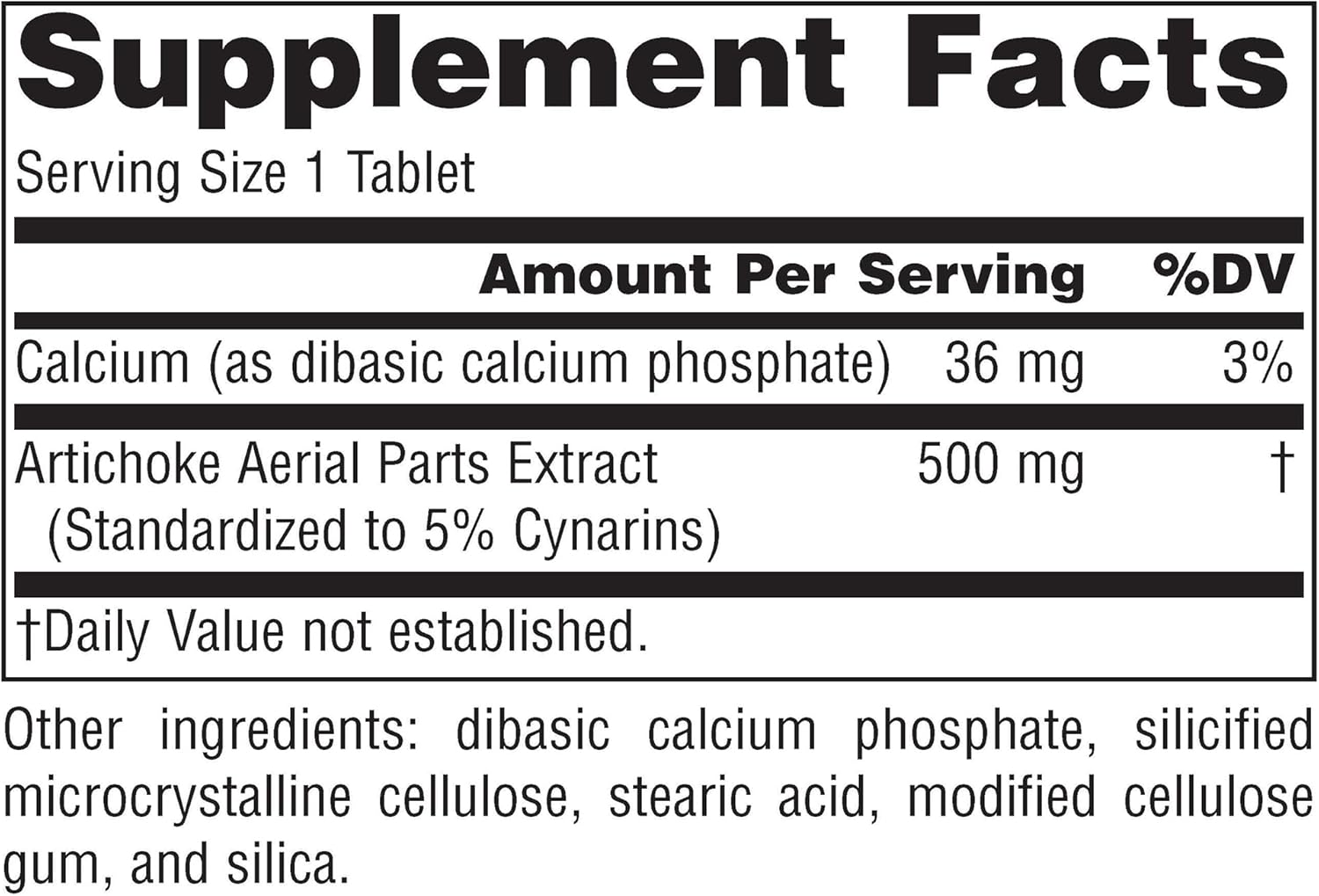 Source Naturals Artichoke Extract 500mg - 180 Tablets for Digestive Support and Liver Health
