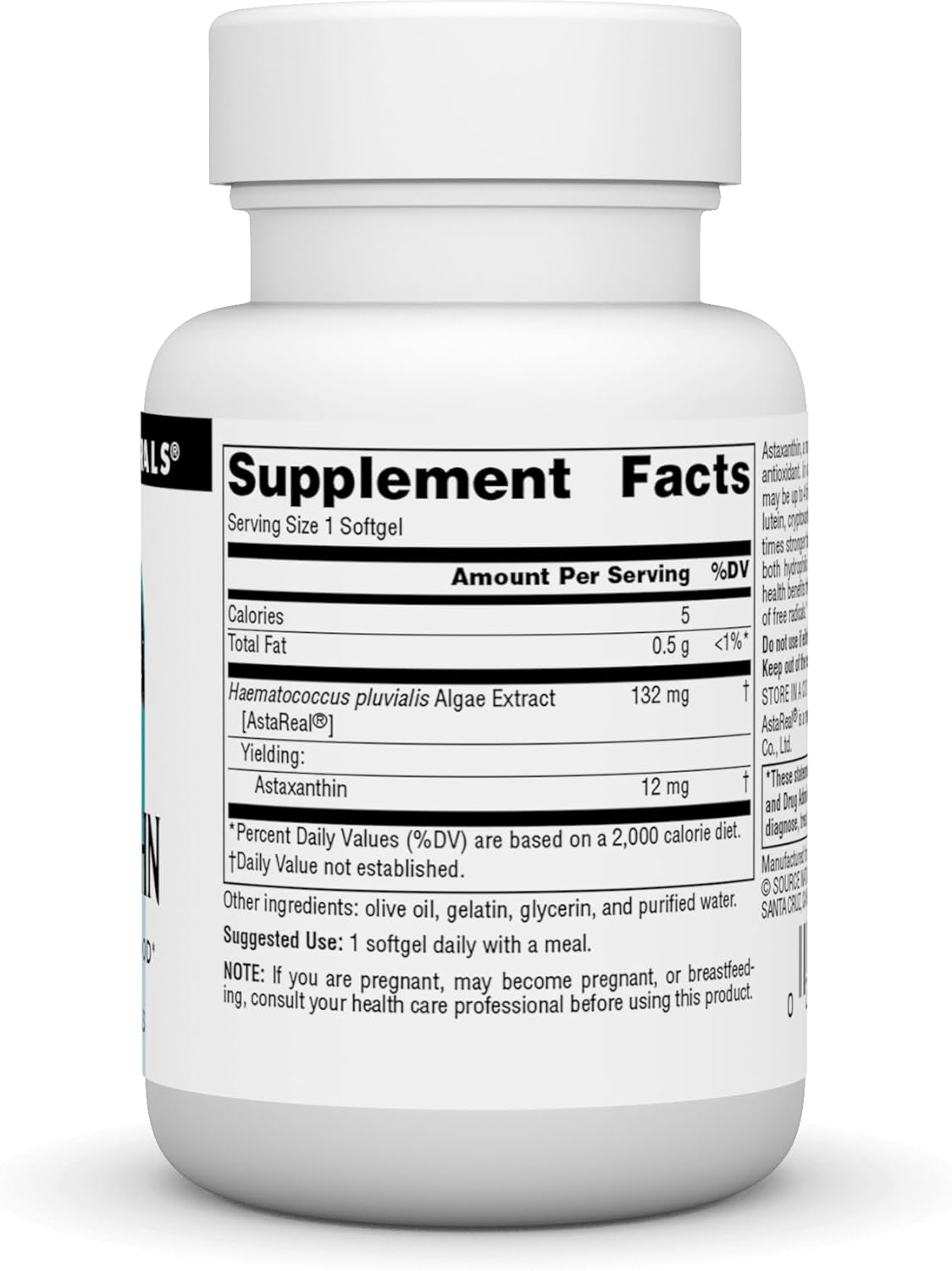 Source Naturals Astaxanthin, Antioxidant Carotenoid, 12mg - 30 Softgels