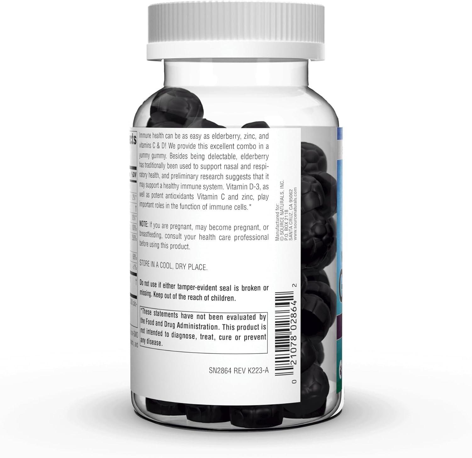 Source Naturals Elderberry Gummies - Immune Support & Antioxidant - 60 Gummies