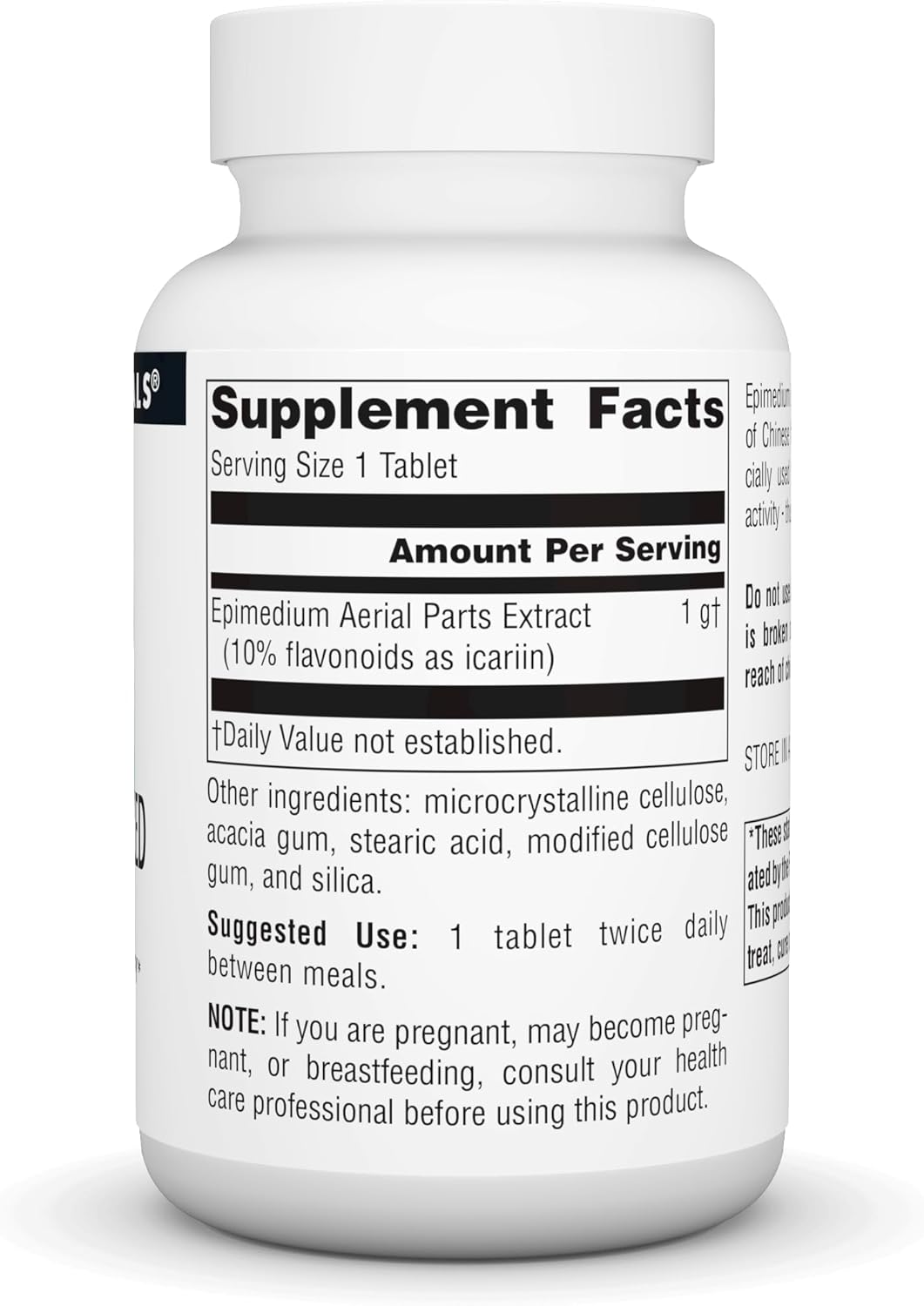Source Naturals Epimedium 1,000 MG Horny Goat Weed Tablets for Sexual Vitality Support • 60 Count