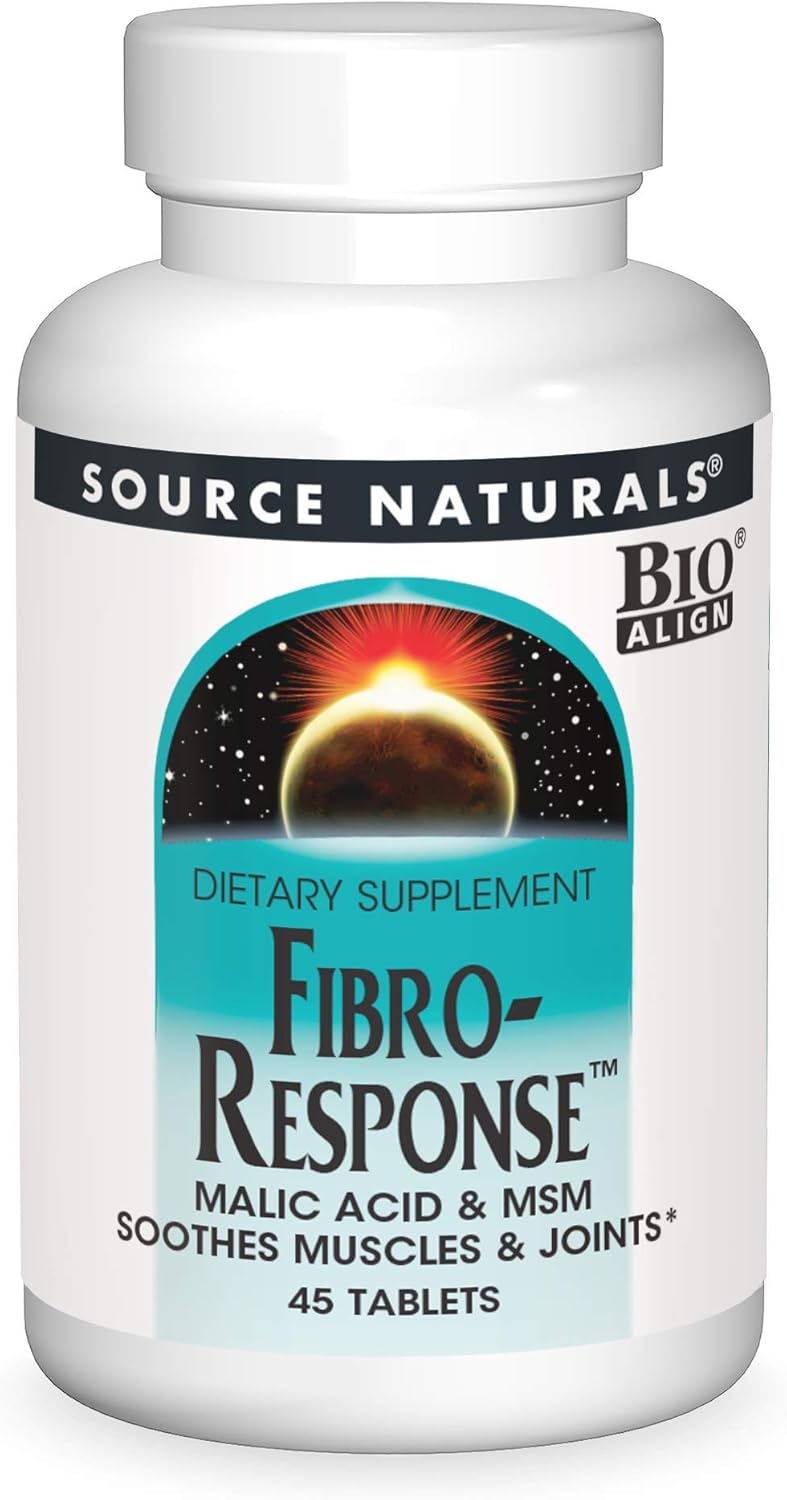 Source Naturals Fibro-Response Tablets with Malic Acid & MSM for Fibromyalgia Support - 45 Count