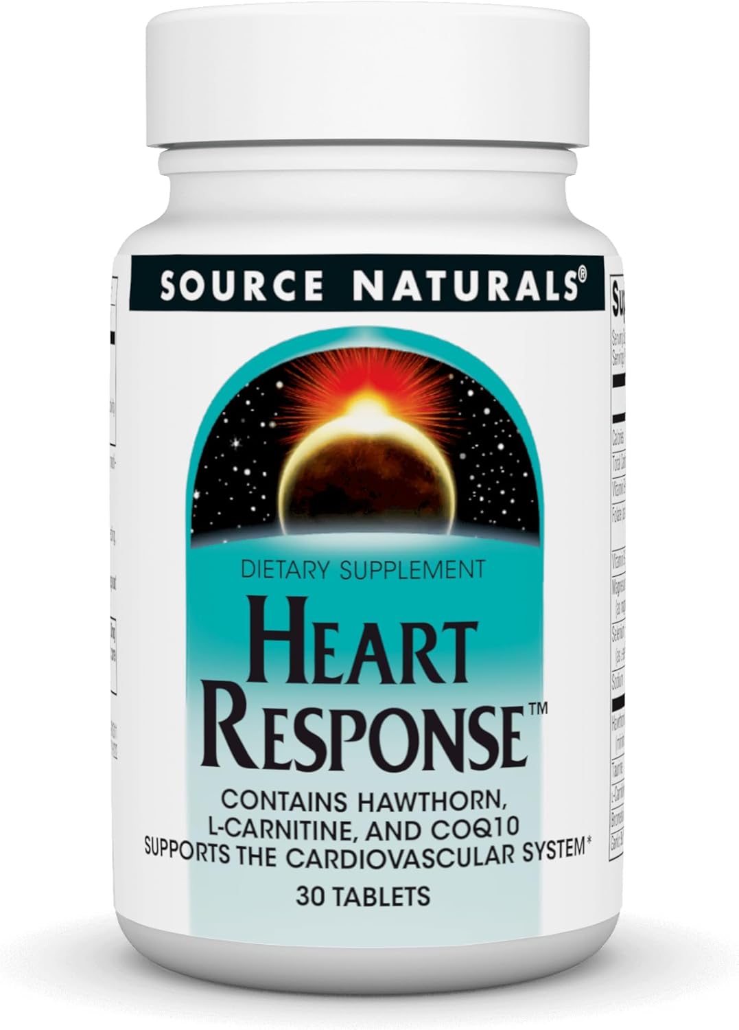 SOURCE NATURALS Heart Response Tablets - 30 Count - Cardiovascular Support Supplement