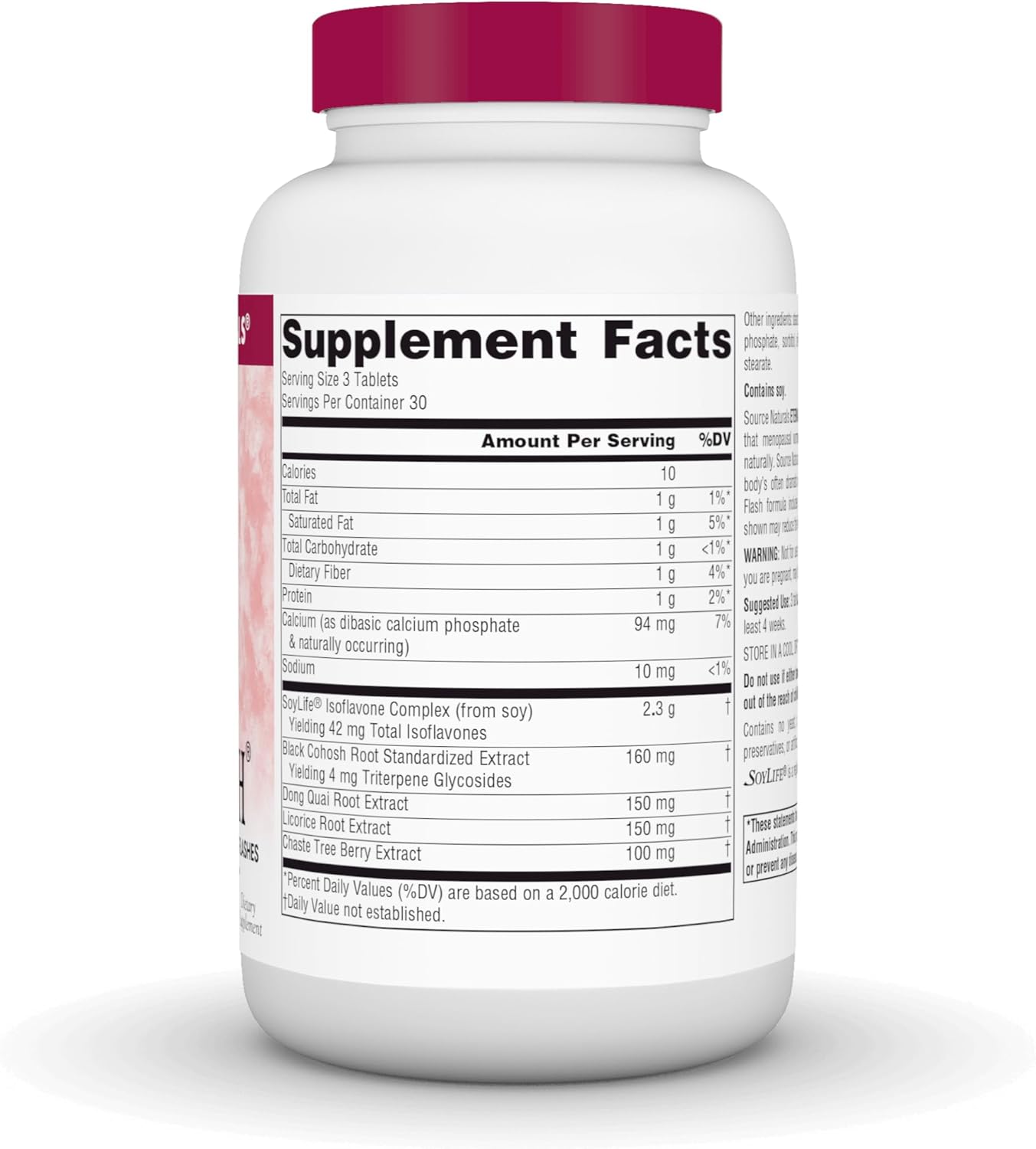 Source Naturals Hot Flash Relief - 90 Tablets, Reduces Frequency of Hot Flashes