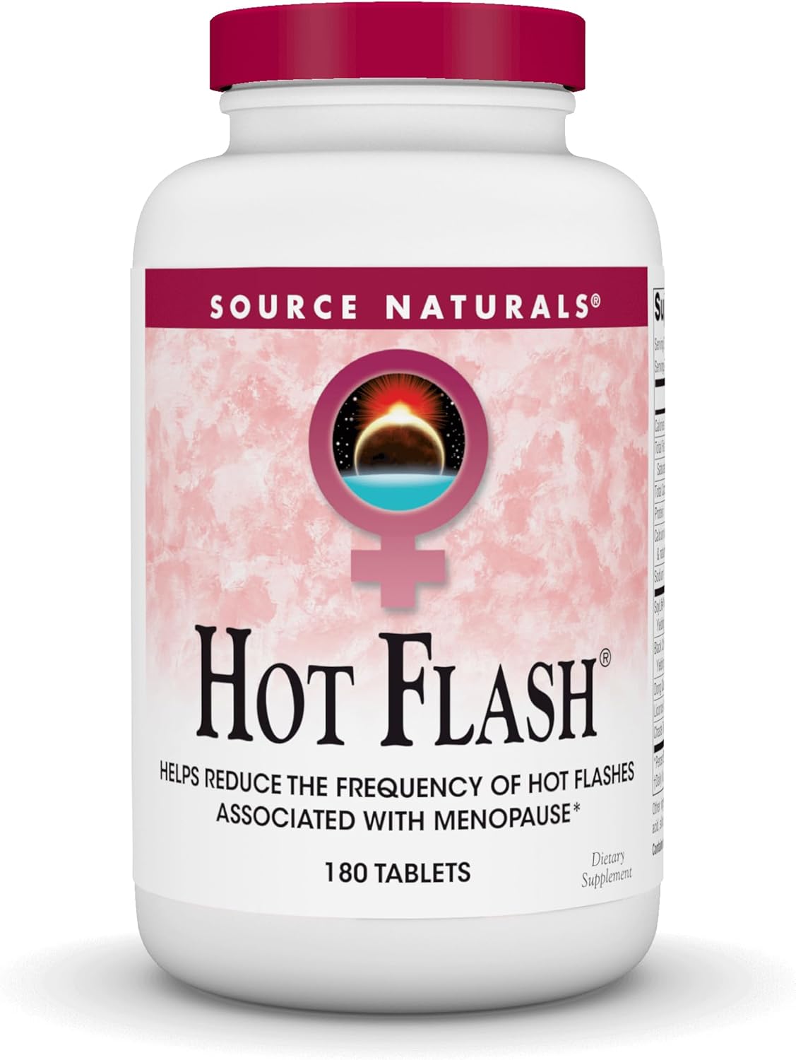 Source Naturals Hot Flash Tablets - Reduces Menopausal Hot Flashes, Non-GMO Soy - 180 Tablets