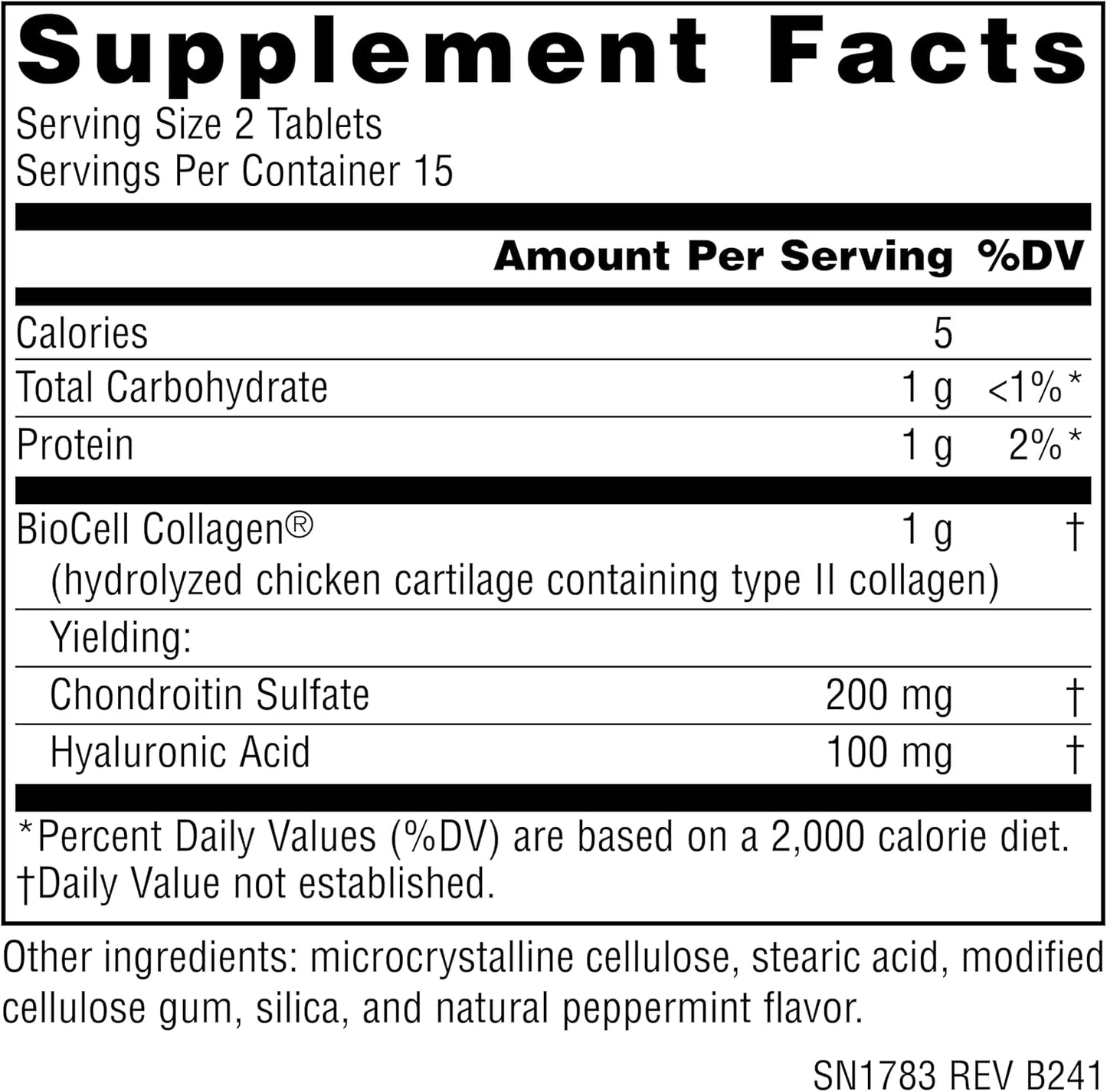 Source Naturals Hyaluronic Acid 50mg Tablets - 30 Count Bottle