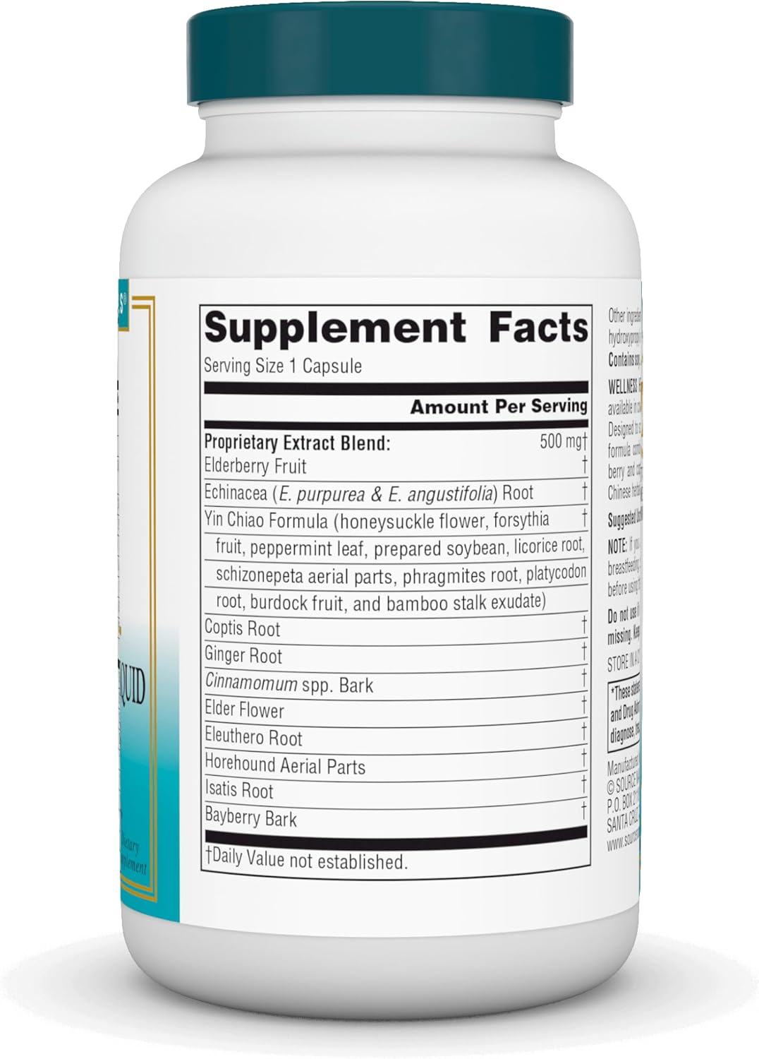 Source Naturals Immune Support Herbal Resistance with Echinacea, Coptis & Yin Chiao - 60 Capsules