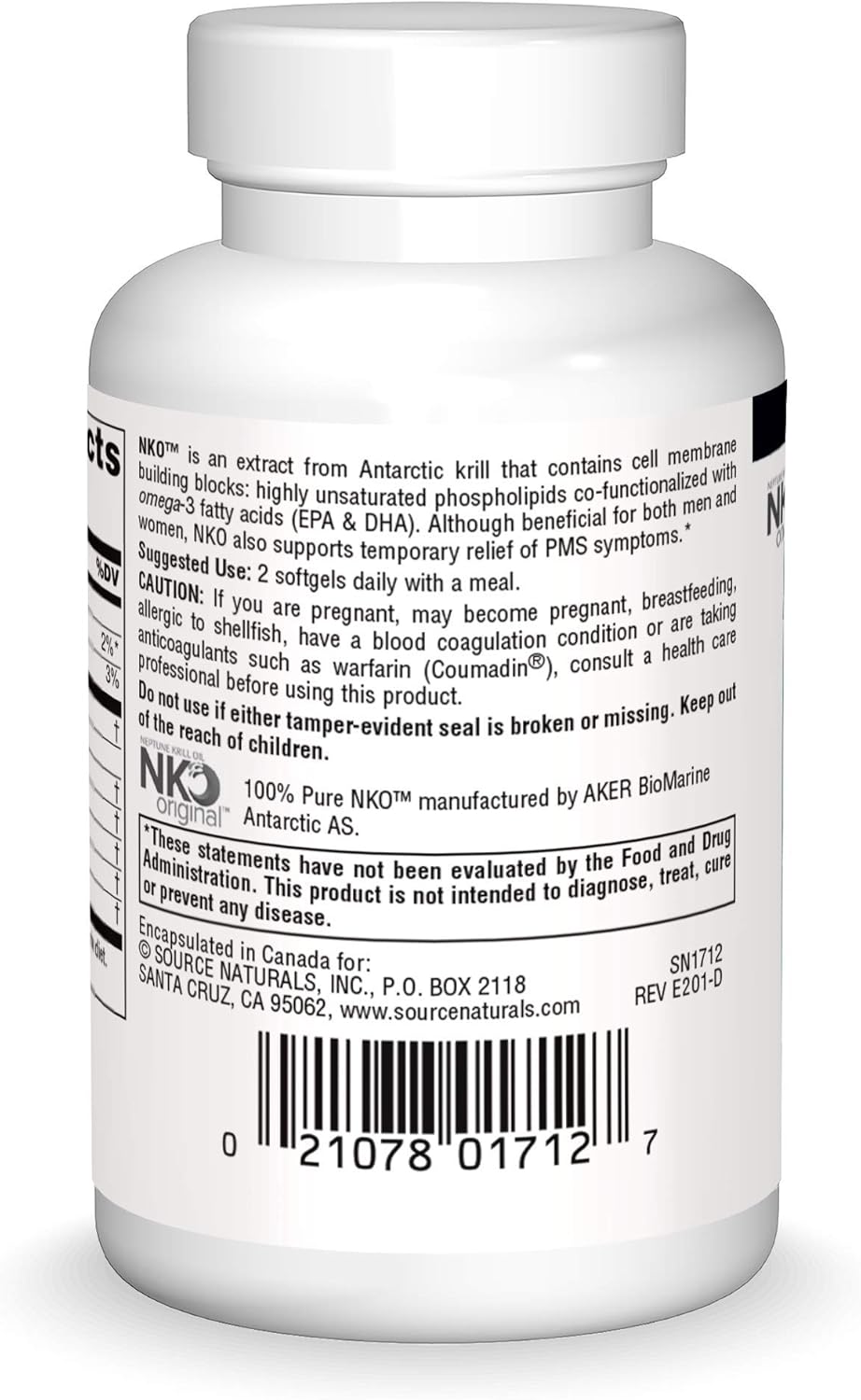 Source Naturals NKO Neptune Krill Oil Softgels - 500mg, 30 Count