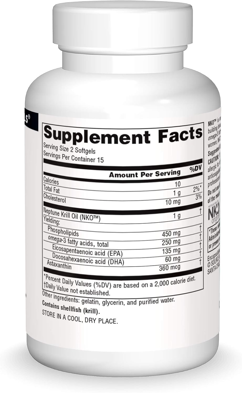 Source Naturals NKO Neptune Krill Oil Softgels - 500mg, 30 Count