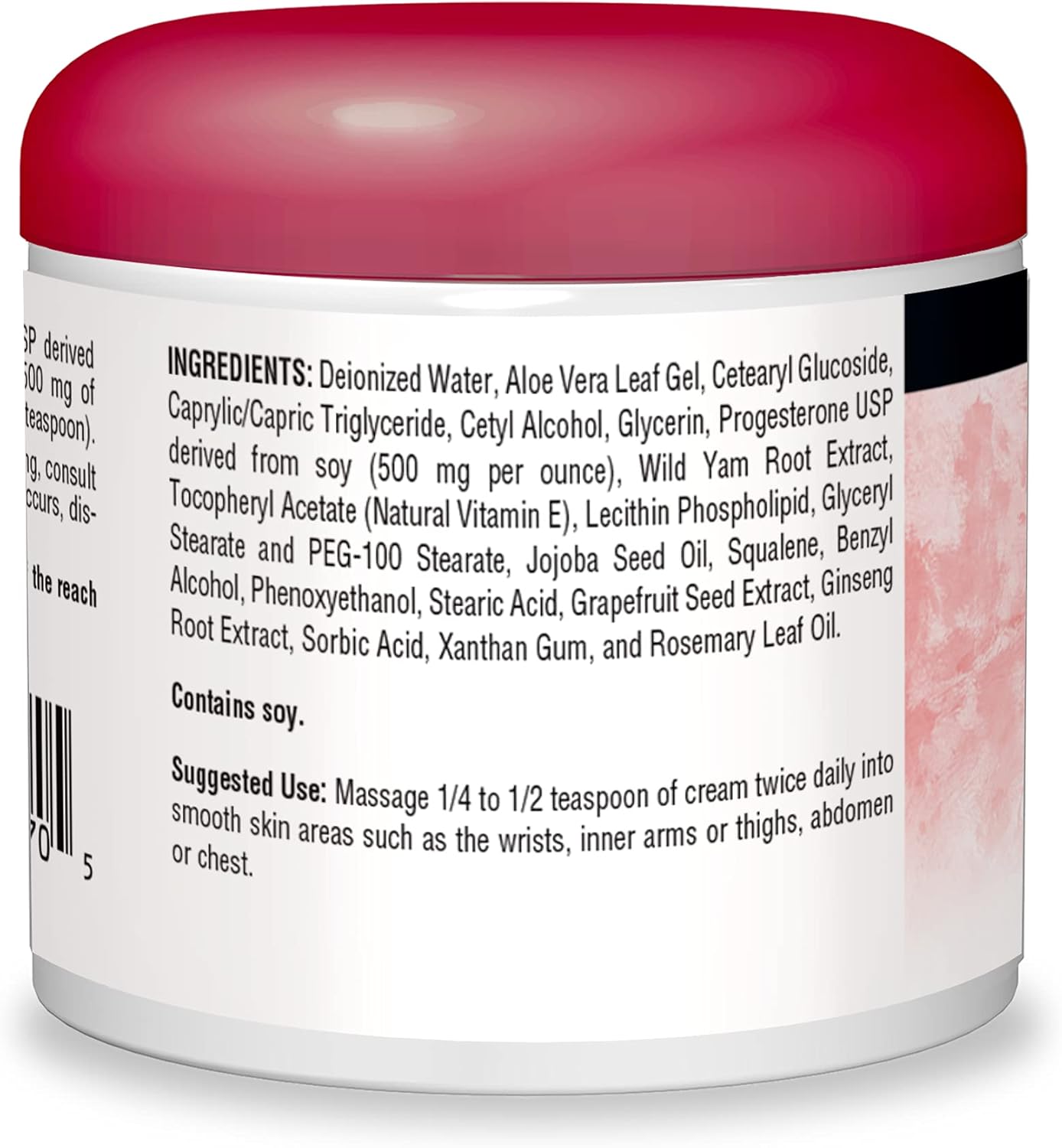 Source Naturals Progesterone Cream - Natural Women's Health Support - Paraben-Free Formula - 4 oz Jar