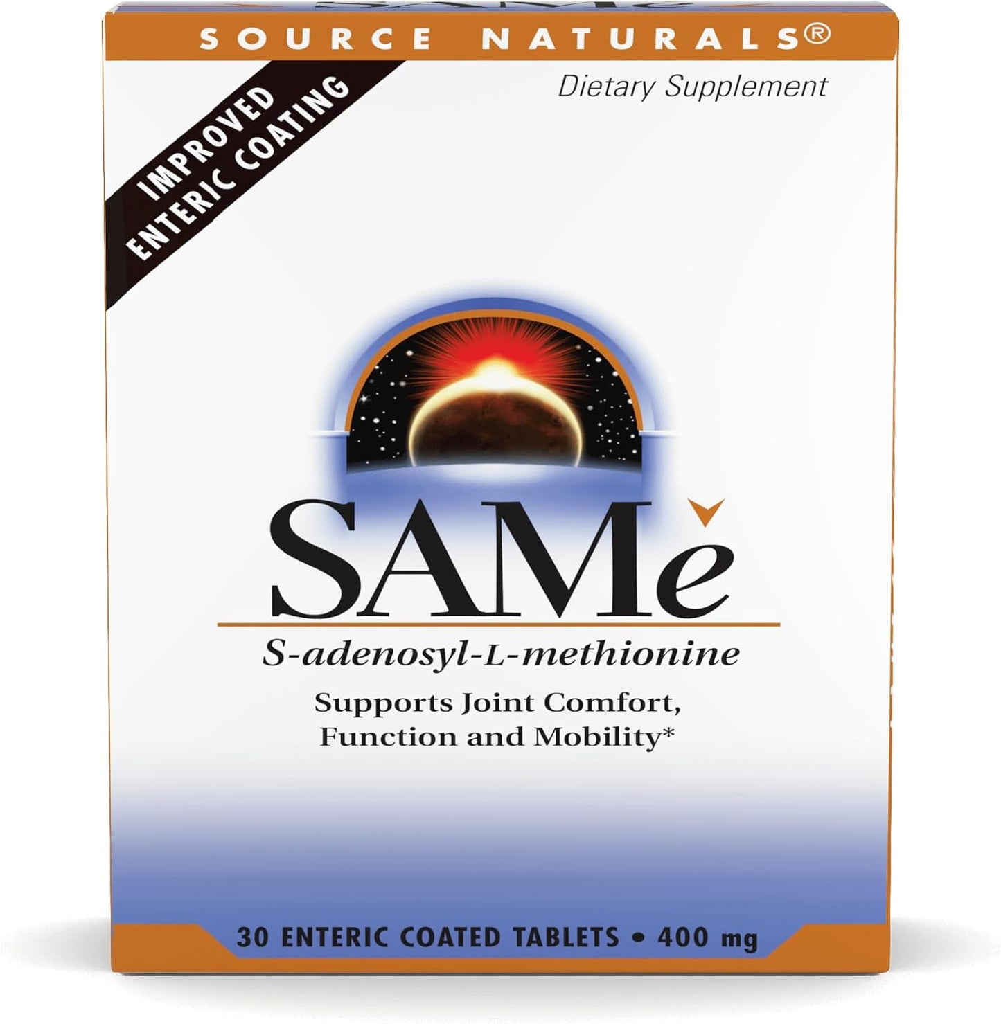 Source Naturals Same 400mg - 30 Enteric Coated Tablets for Joint Comfort Support