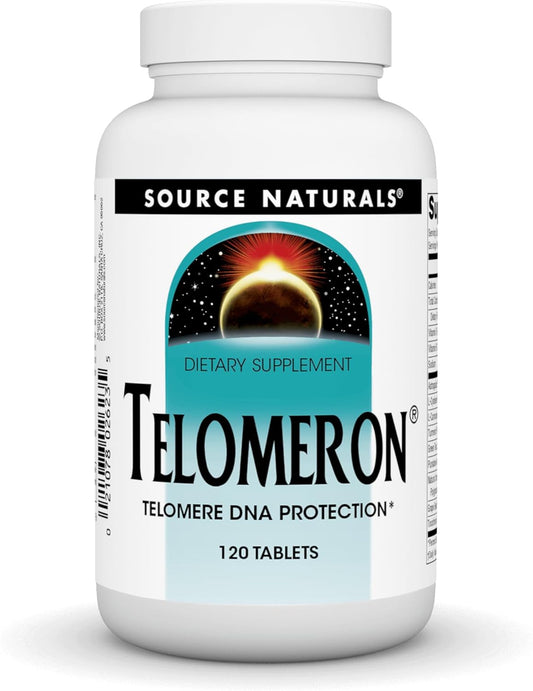 Source Naturals Telomeron Supplement - 120 Tablets for Healthy Aging and Cell Support