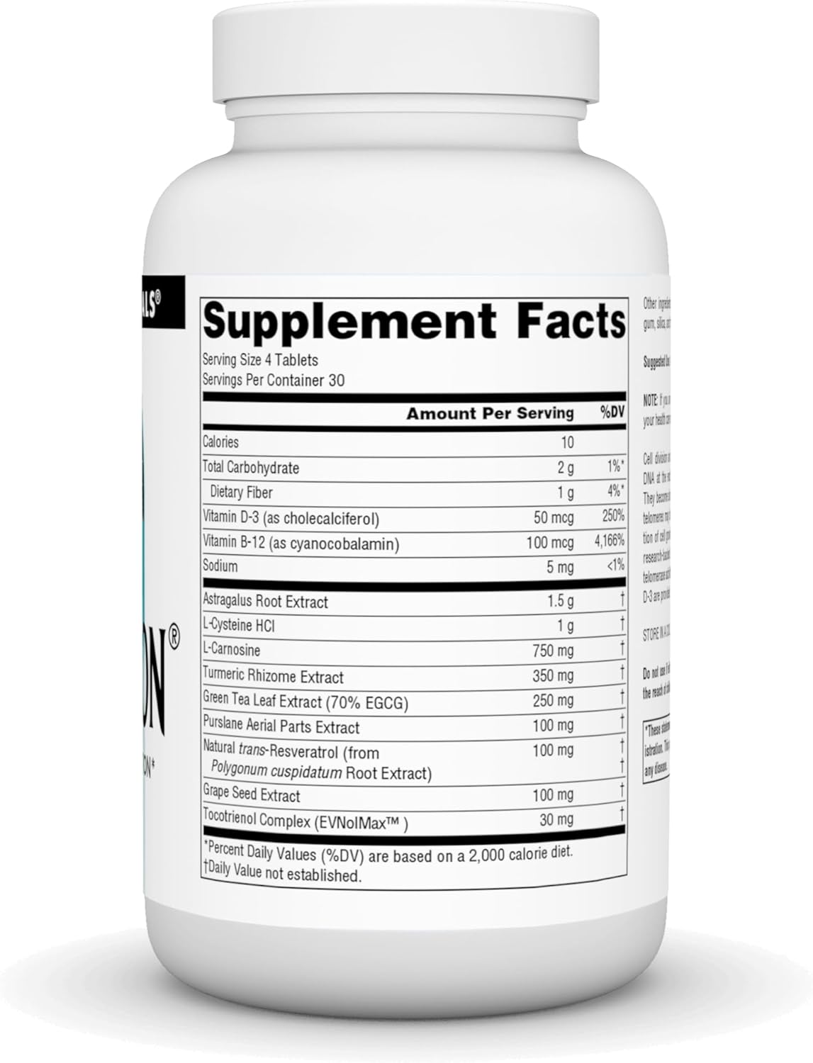 Source Naturals Telomeron Supplement - 120 Tablets for Healthy Aging and Cell Support