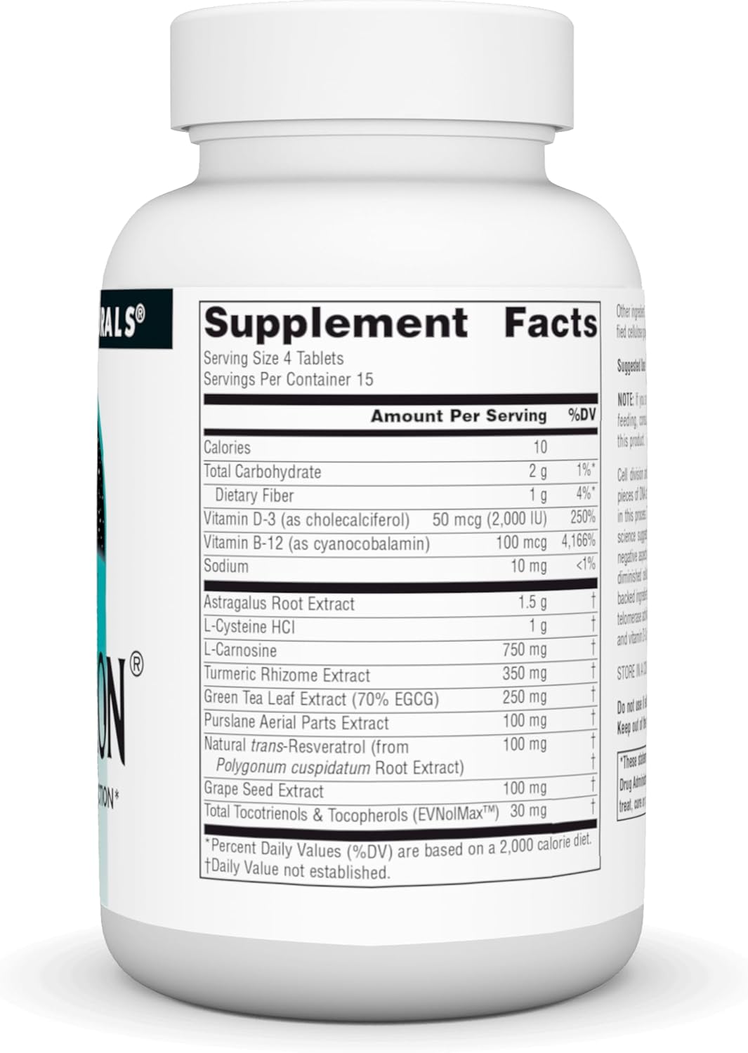 Source Naturals Telomeron Supplement for Cellular Health - 60 Tablets