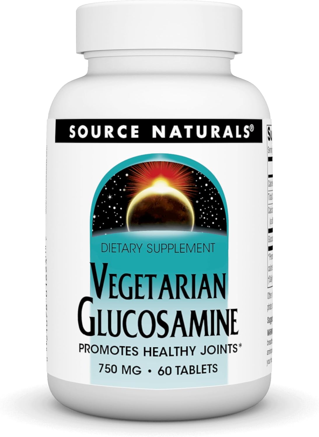 Source Naturals Vegetarian Glucosamine - 60 Tablets, Supports Joint Health, 750mg