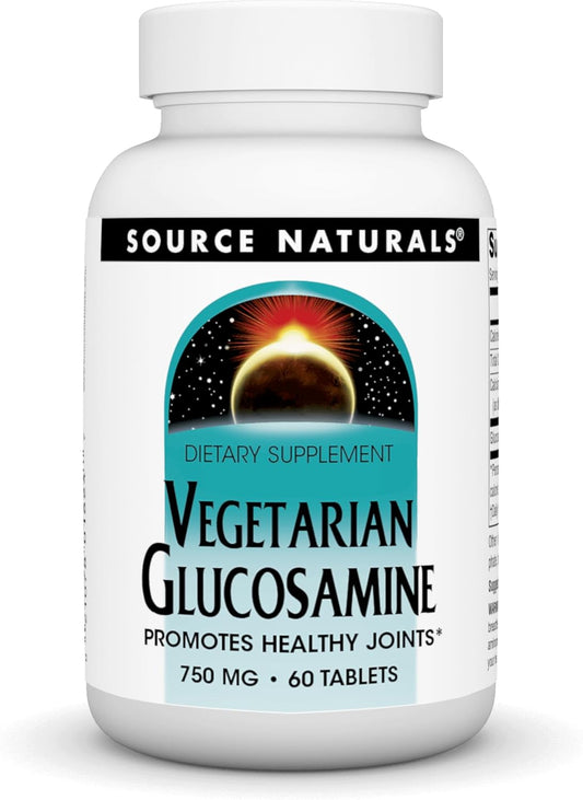 Source Naturals Vegetarian Glucosamine - 60 Tablets, Supports Joint Health, 750mg