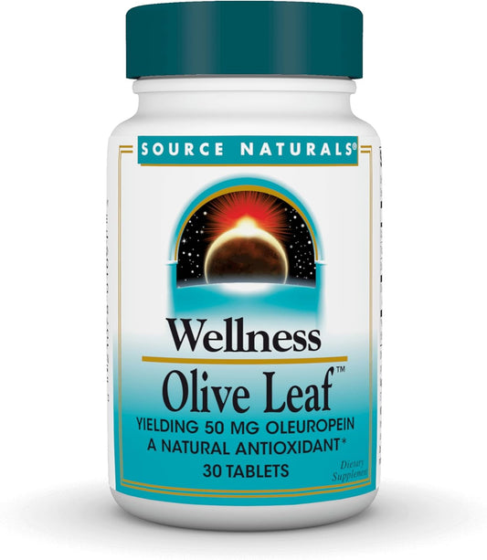 Source Naturals Wellness Olive Leaf Extract Tablets - 500mg, 30 Count